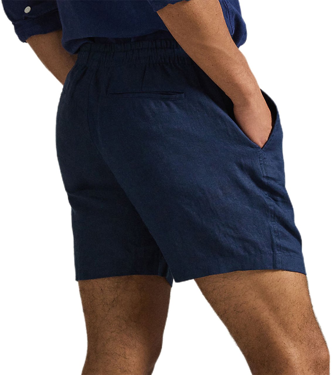 Ralph Lauren Korte broek linnen donkerblauw Blauw