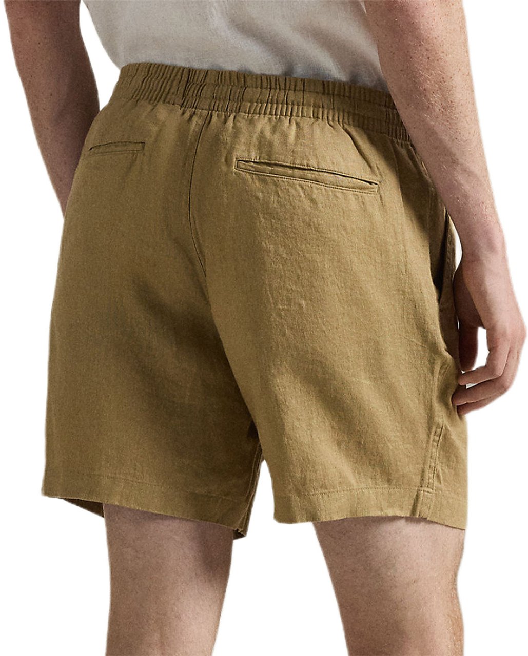 Ralph Lauren Korte broek linnen donkerbeige Bruin