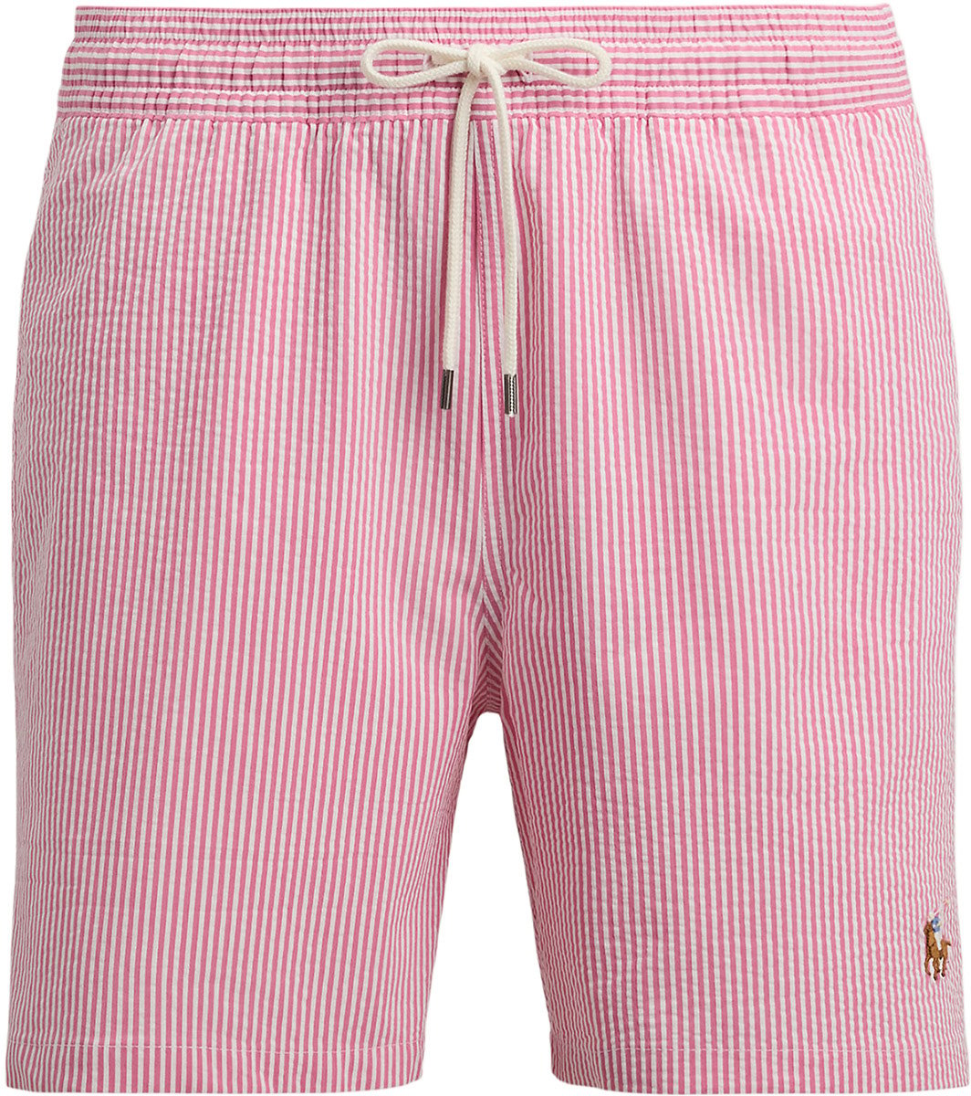 Ralph Lauren Zwembroek roze/wit Rood