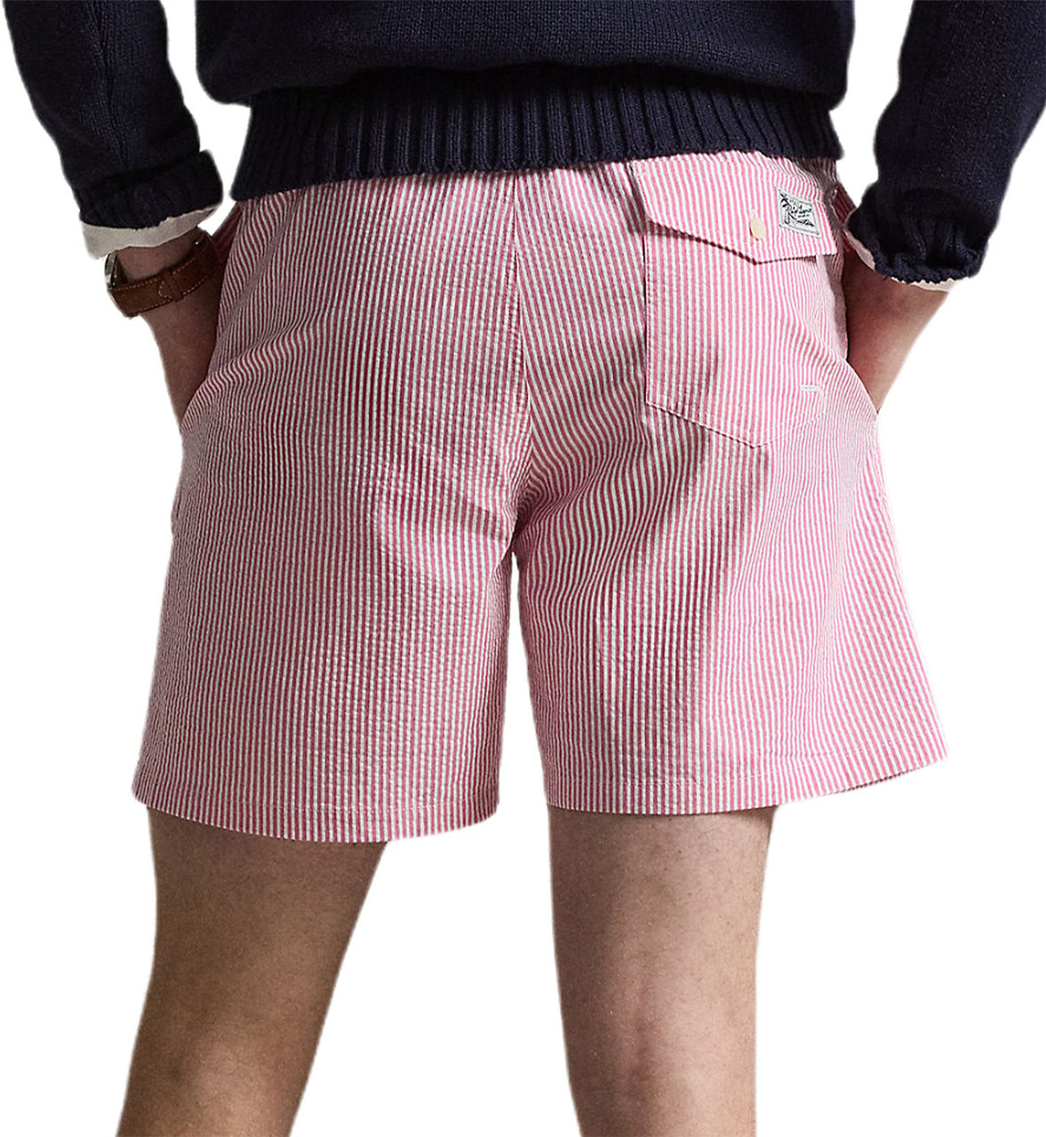 Ralph Lauren Zwembroek roze/wit Rood