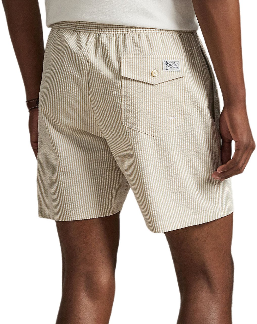 Ralph Lauren Zwembroek beige/wit Beige