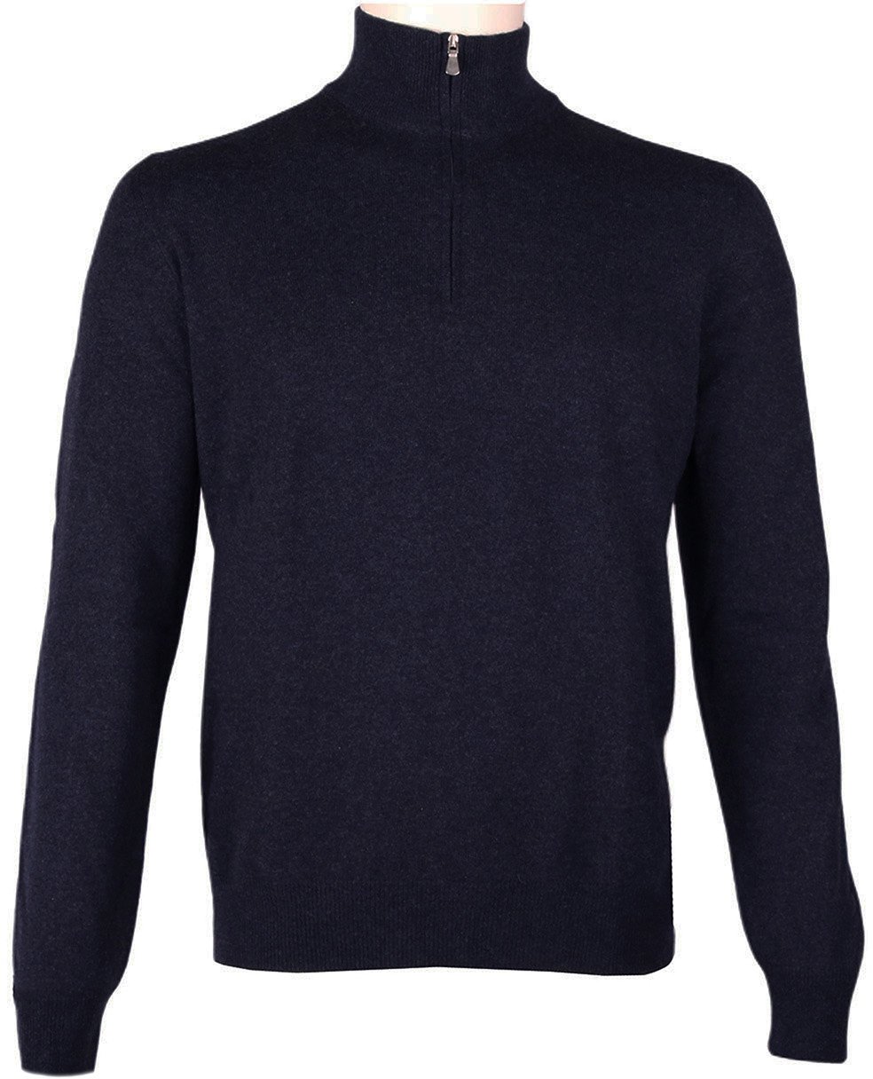 Gran Sasso Half zip trui donkerblauw Blauw