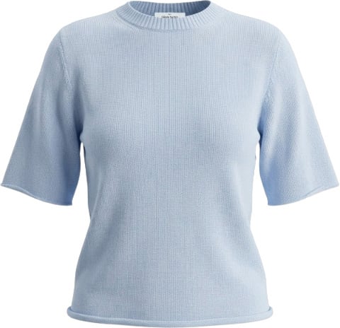 Gran Sasso T-shirt met 2-draads tricotsteek Blauw