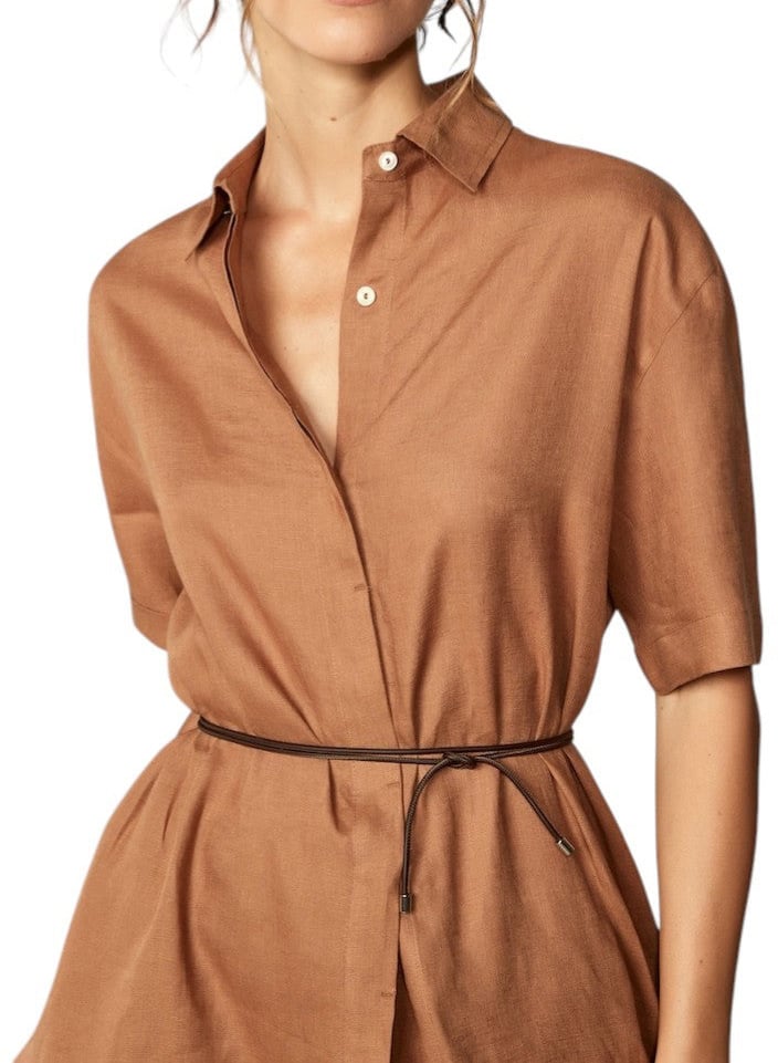 Gran Sasso Jurk bruin zonder riem Beige