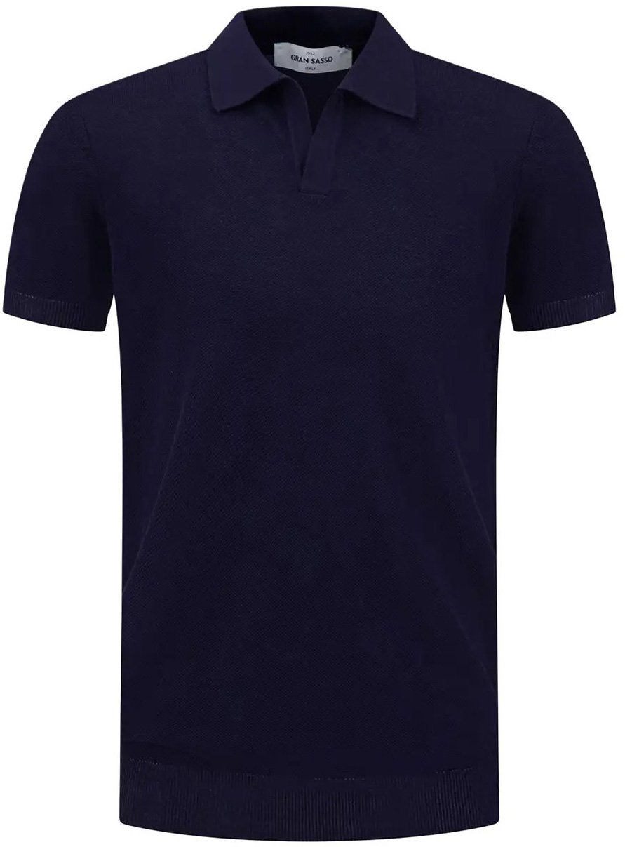 Gran Sasso Polo donkerblauw Blauw