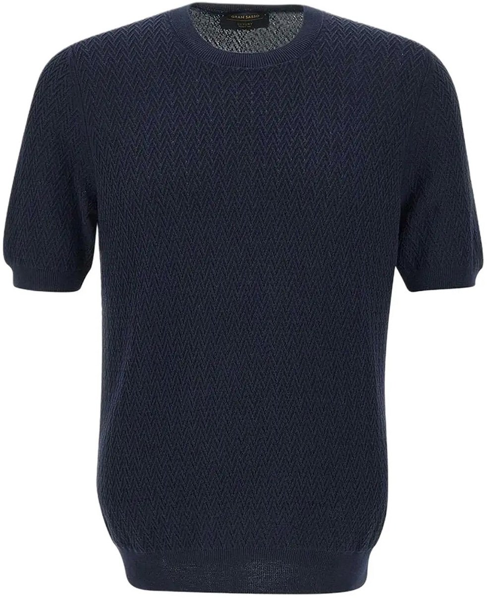 Gran Sasso T-shirt donkerblauw Blauw