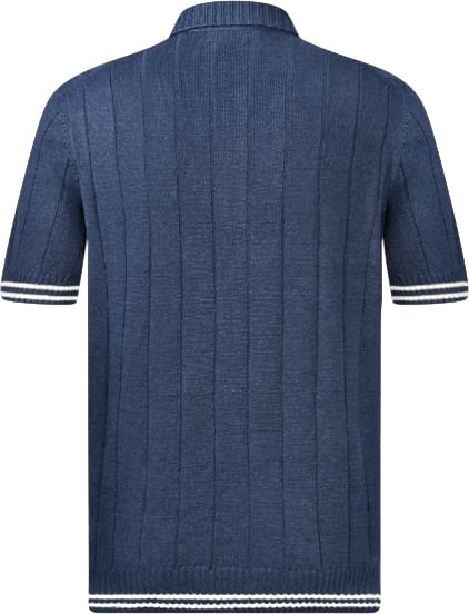 Gran Sasso Polo blauw Blauw