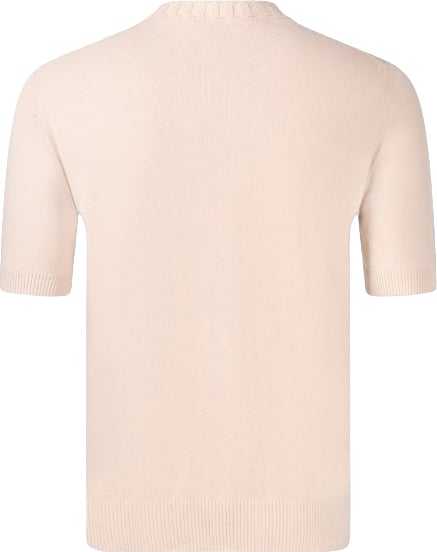 Gran Sasso Geribbeld gebreid T-shirt Beige