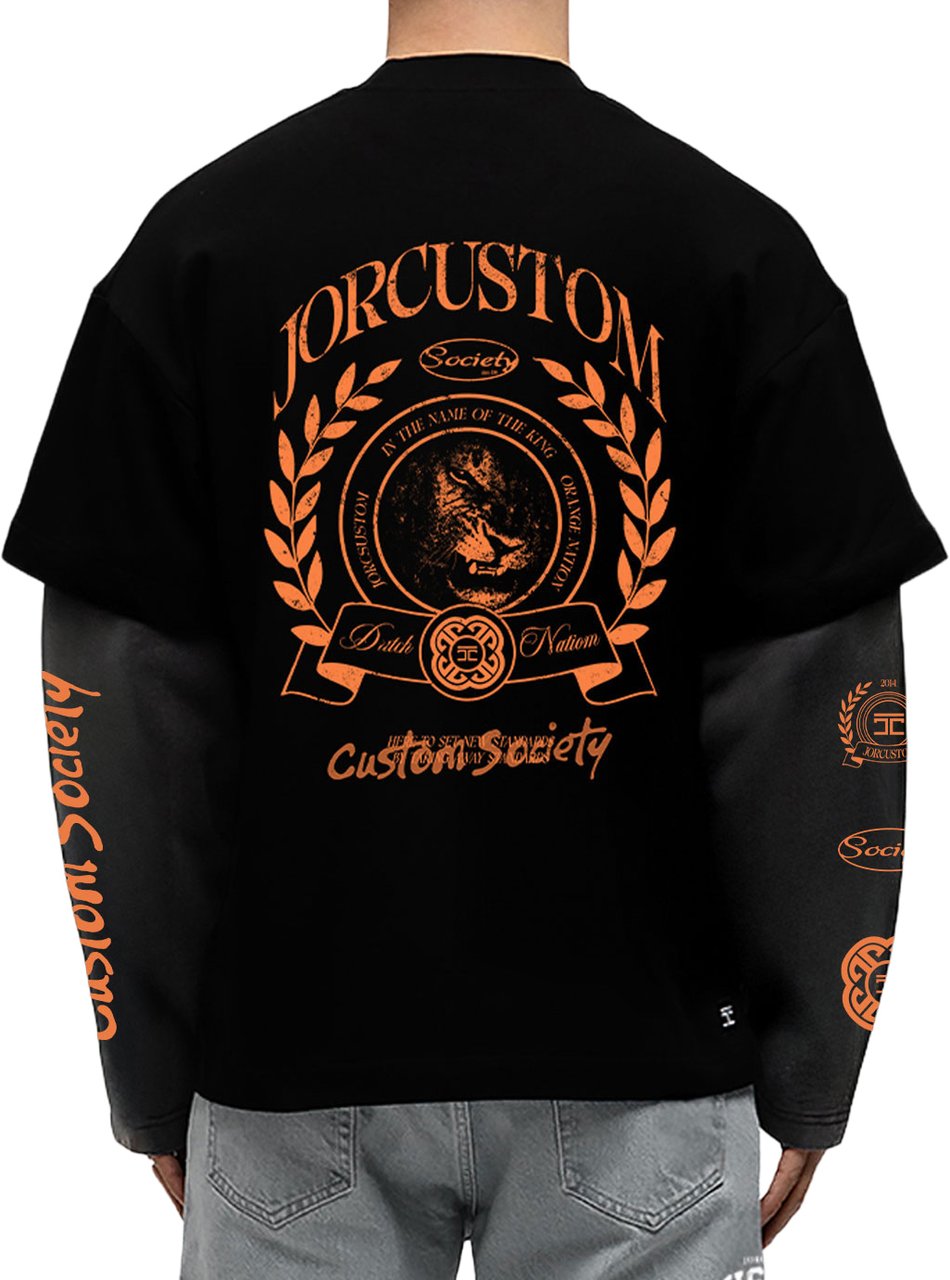 JORCUSTOM DutchNation Longsleeve Zwart
