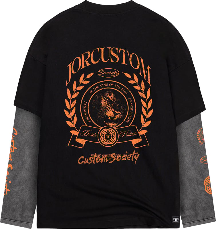 JORCUSTOM DutchNation Longsleeve Zwart