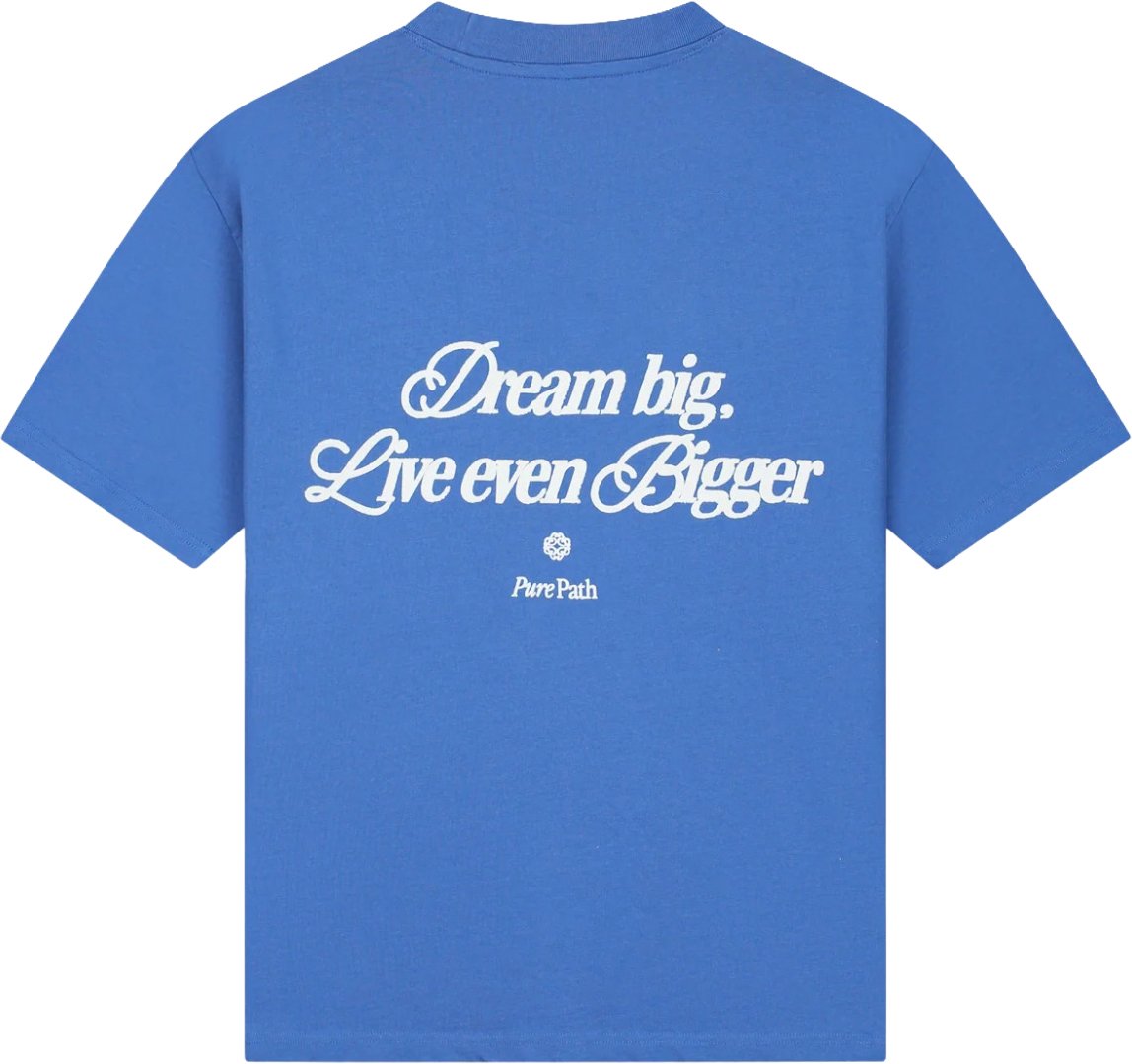 Pure Path Dream big T-shirt Faded cobalt Blauw