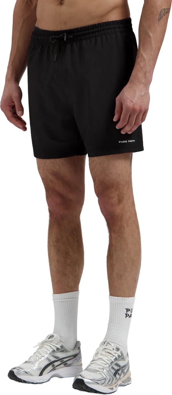 Pure Path Logo Swim Shorts Black Zwart