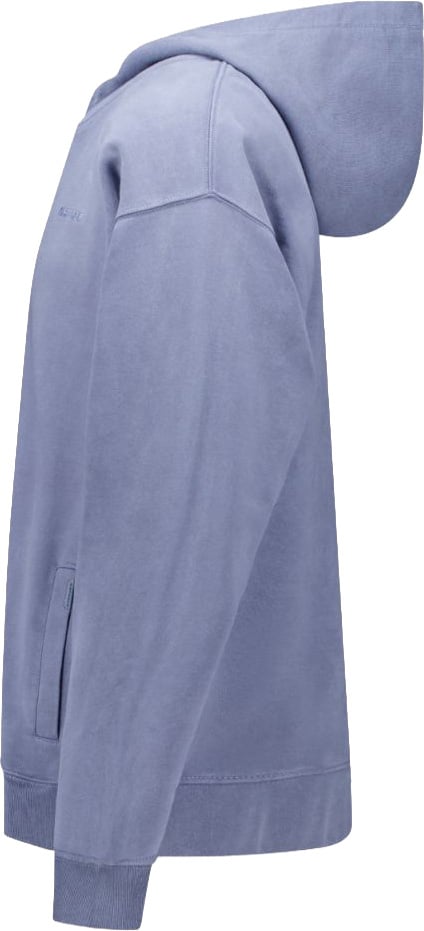 Airforce dyed zip vest flint stone Blauw