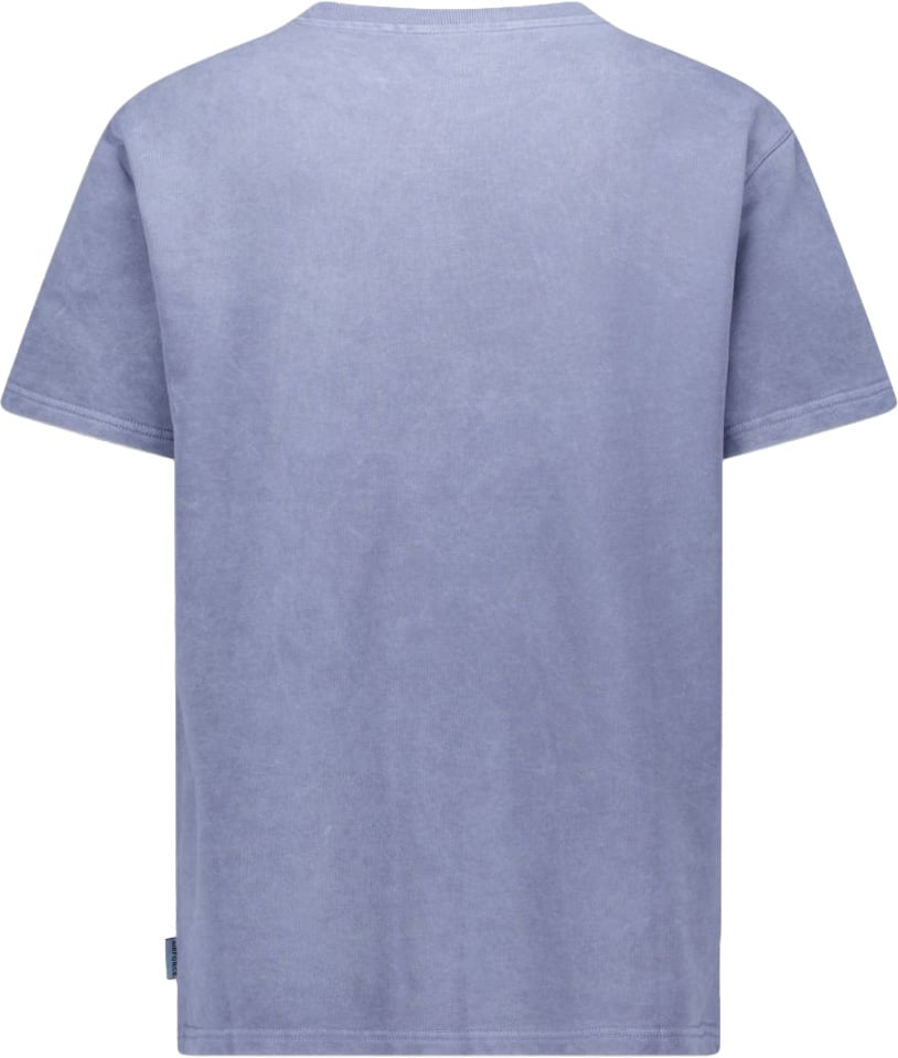 Airforce dyed t-shirt flint stone Blauw