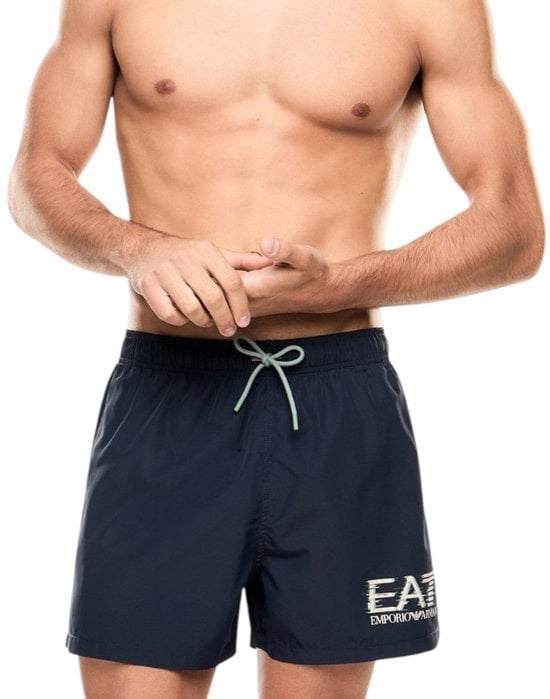 Emporio Armani boxer beachwear donker blauw Blauw