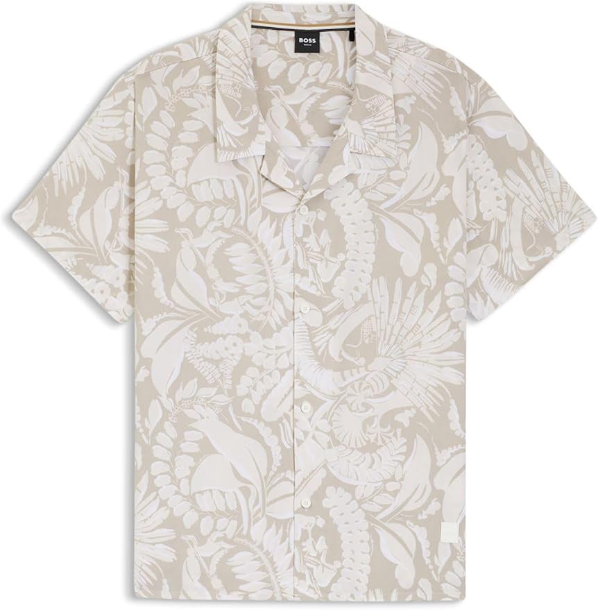 Hugo Boss beach shirt light beige Beige