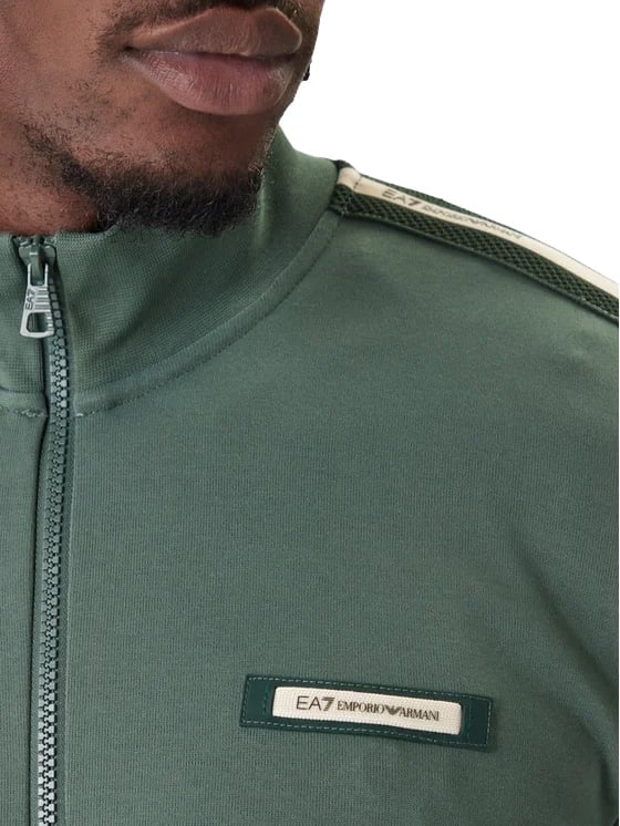 Emporio Armani sweatshirt met kraag groen Groen