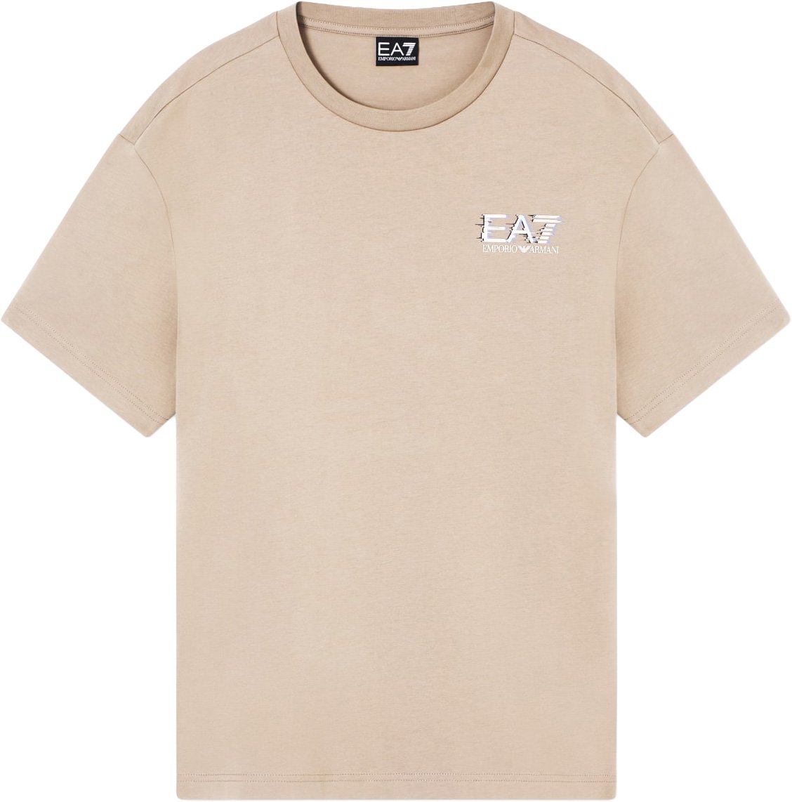 Emporio Armani t-shirt special logo beige Beige