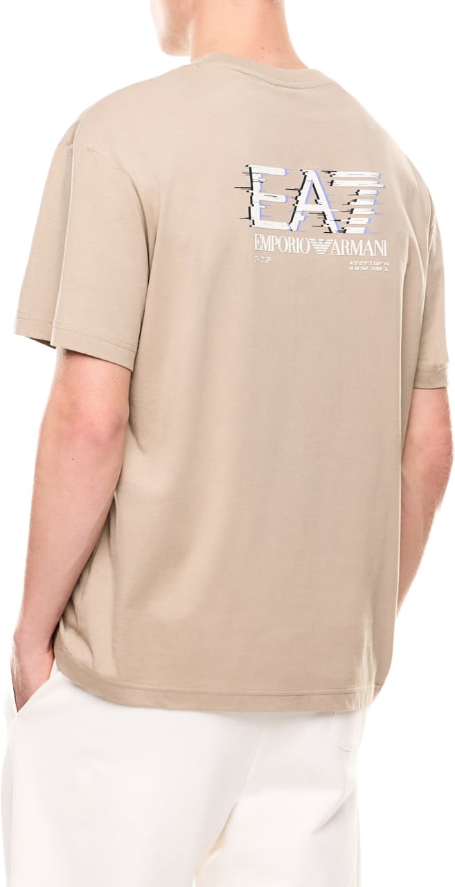 Emporio Armani t-shirt special logo beige Beige
