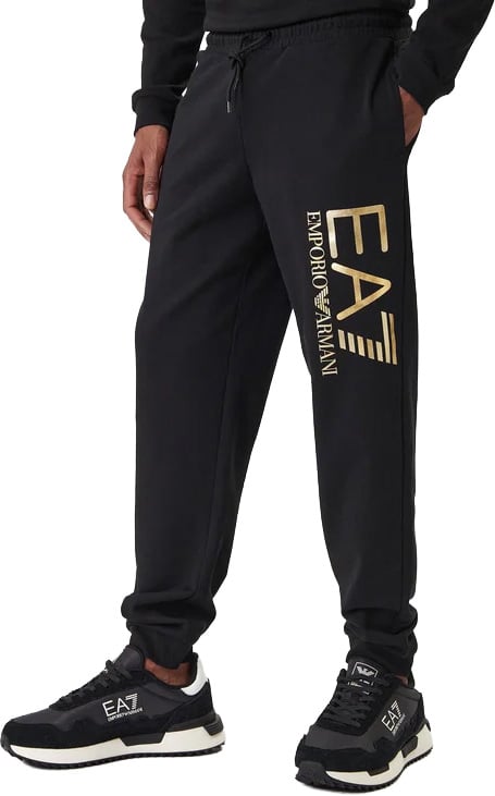 Emporio Armani trouser zwart met goud Zwart