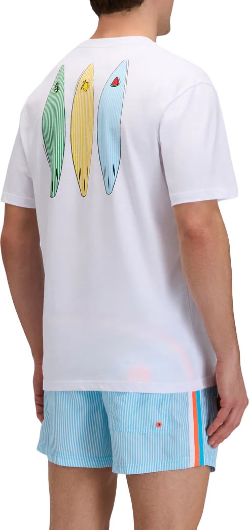 Sundek t-shirt surf white Wit