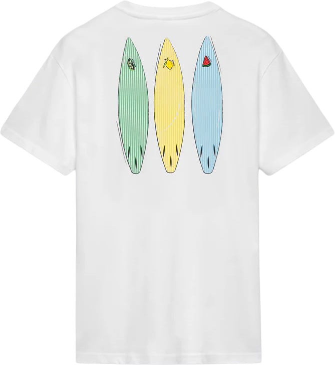 Sundek t-shirt surf white Wit