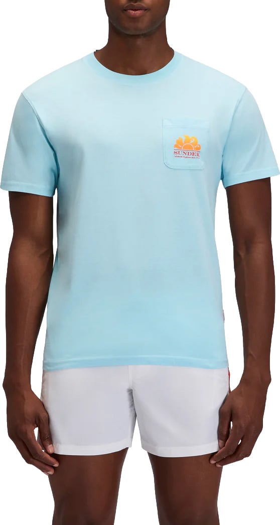 Sundek t-shirt new herbert glacier Blauw
