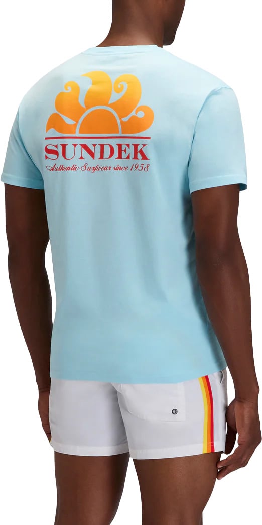 Sundek t-shirt new herbert glacier Blauw