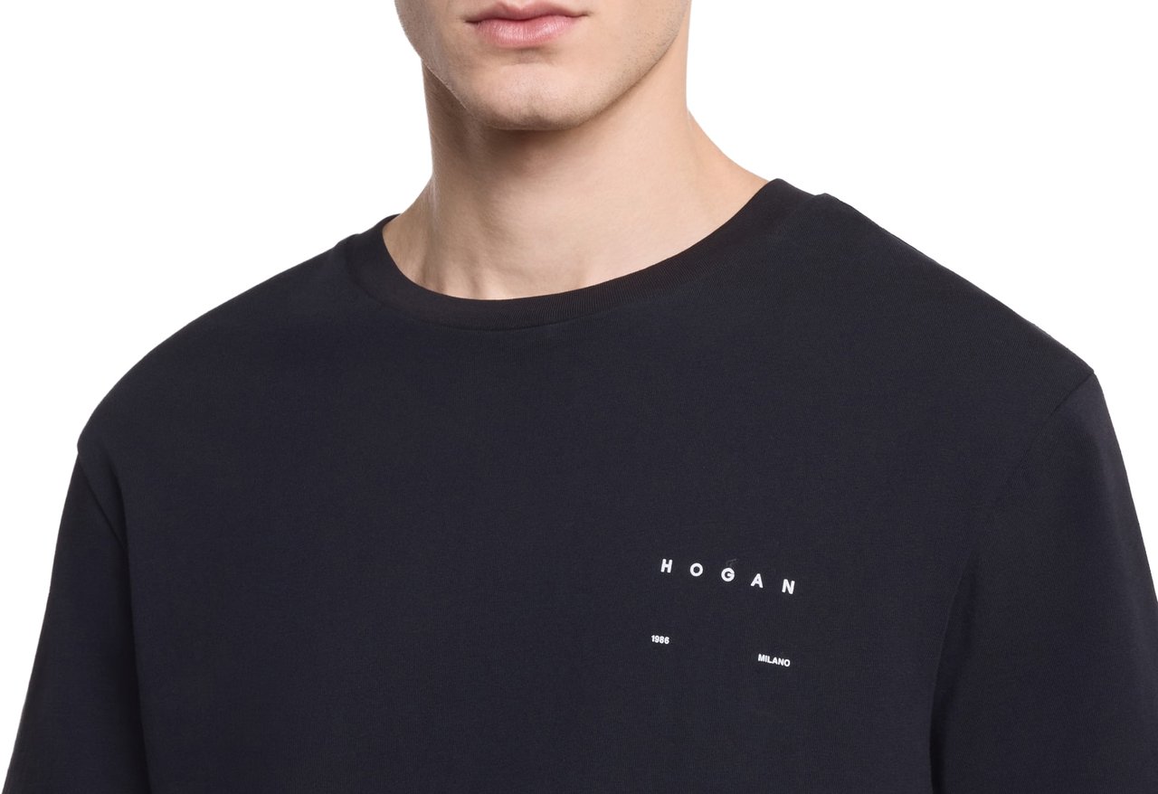 HOGAN T-Shirts And Polos Nero Zwart
