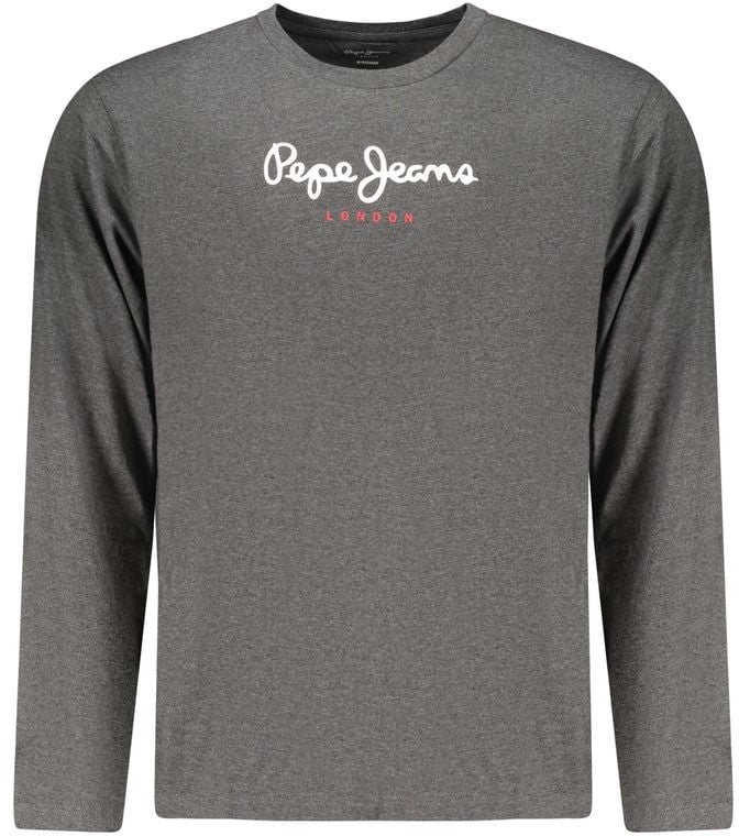 Pepe Jeans Pepe Jeans Grigio Cotton Men T-Shirt Grijs