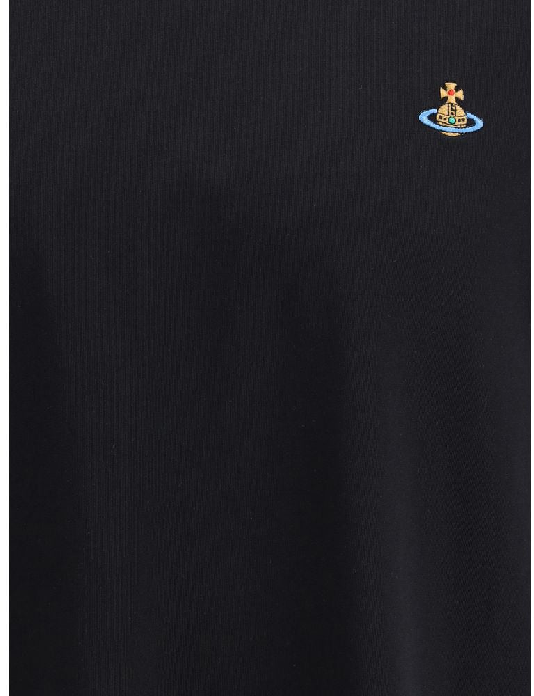 Vivienne Westwood Black Cotton T-Shirt Zwart