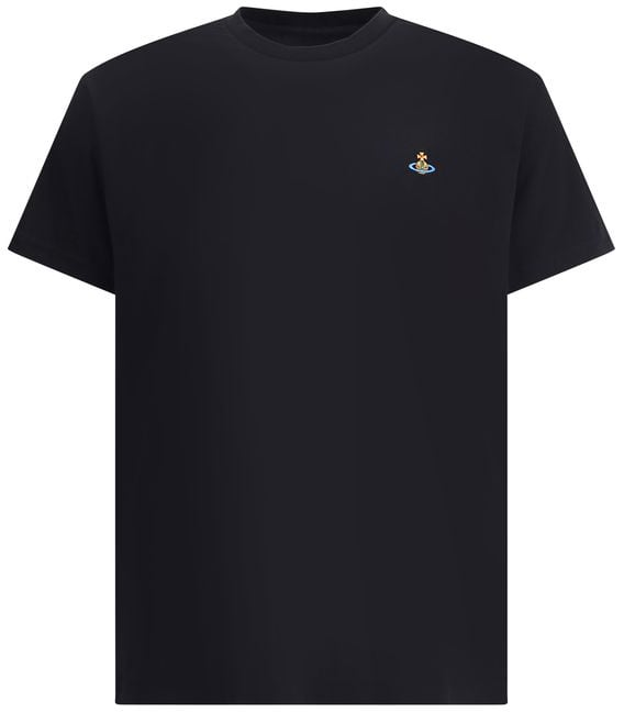 Vivienne Westwood Black Cotton T-Shirt Zwart