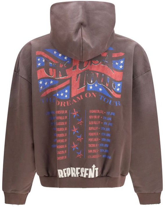 Represent Represent Brown Cotton Sweatshirt Zwart