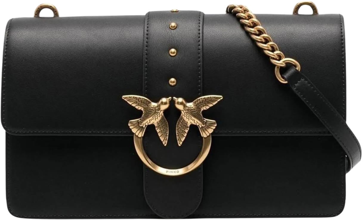 Pinko Bags Neroantique Gold Zwart