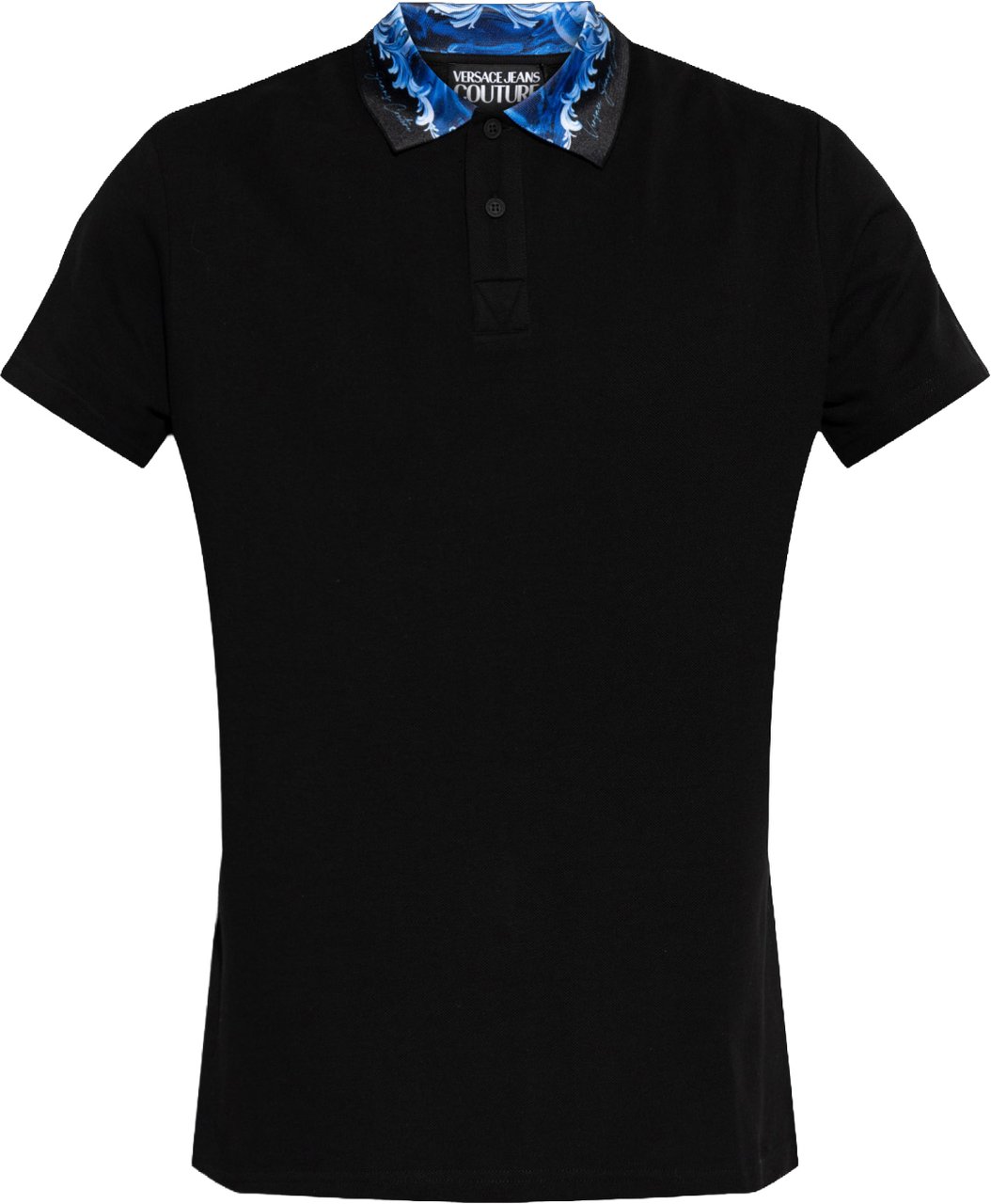 Versace Jeans Couture Cotton Pique Polo Zwart