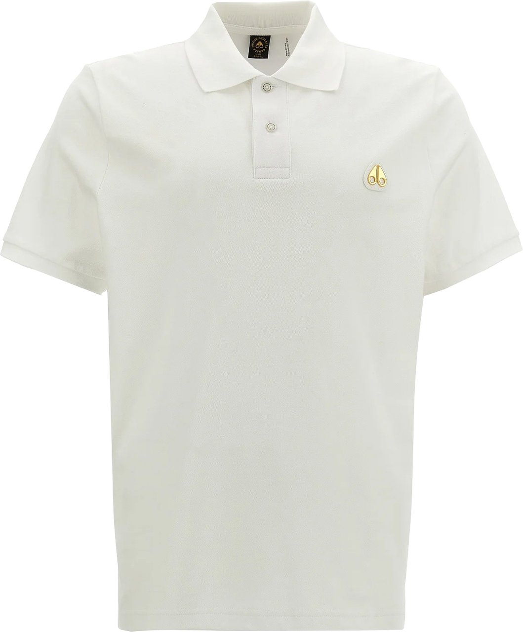 Moose Knuckles Everett Polo White/Gold Wit