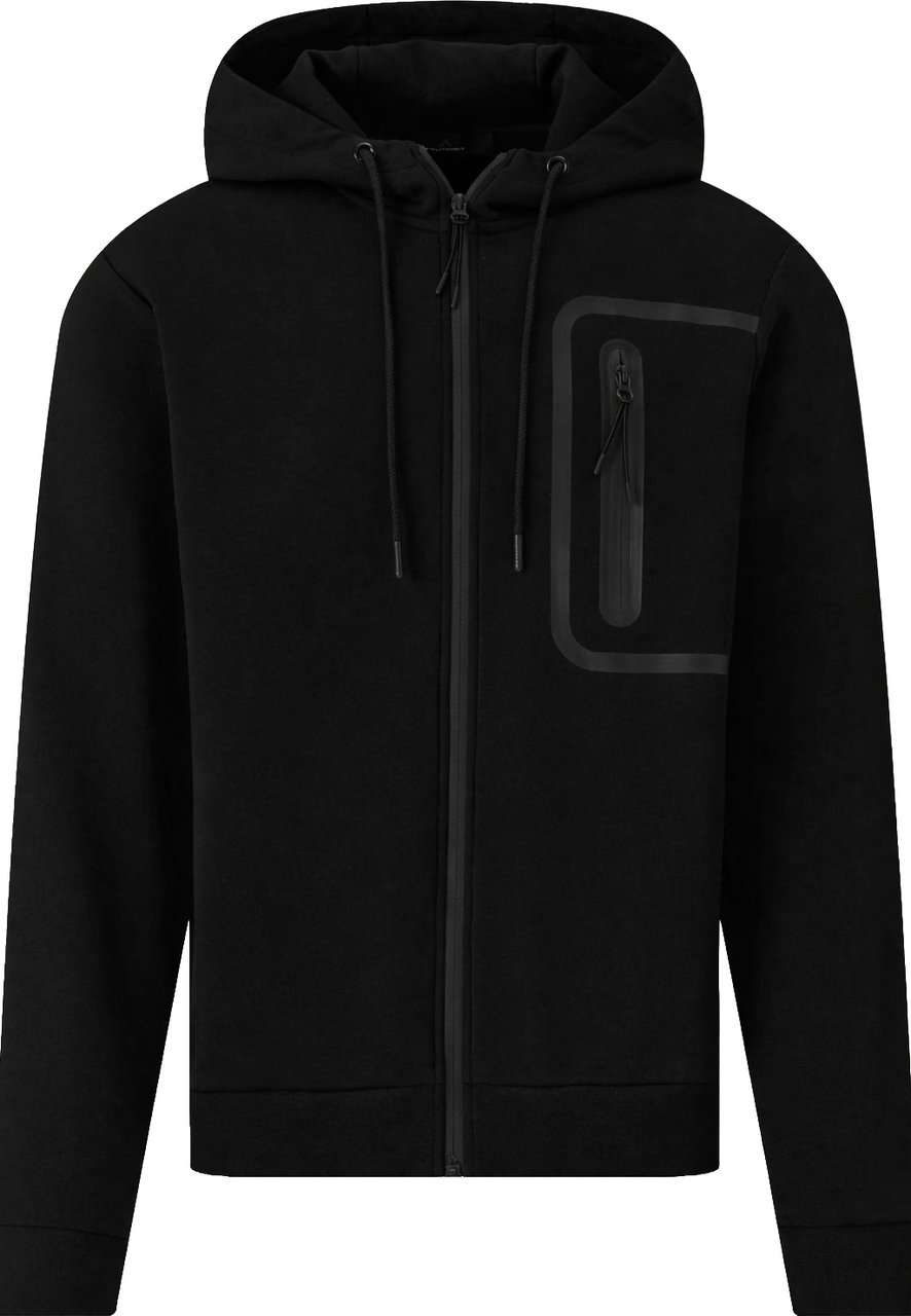 Peuterey Parker 03 Sweat Zip Black Zwart