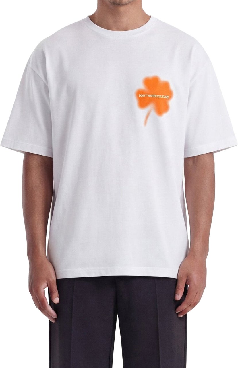 Don't Waste Culture Kaorisa T-shirt Orange Wit