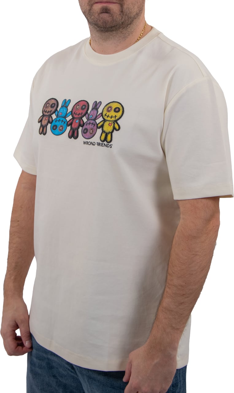 Wrong Friends FRANKLIN T-SHIRT - COCONUT WHITE Wit