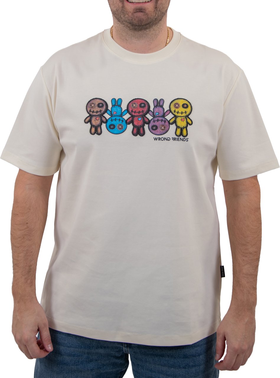 Wrong Friends FRANKLIN T-SHIRT - COCONUT WHITE Wit