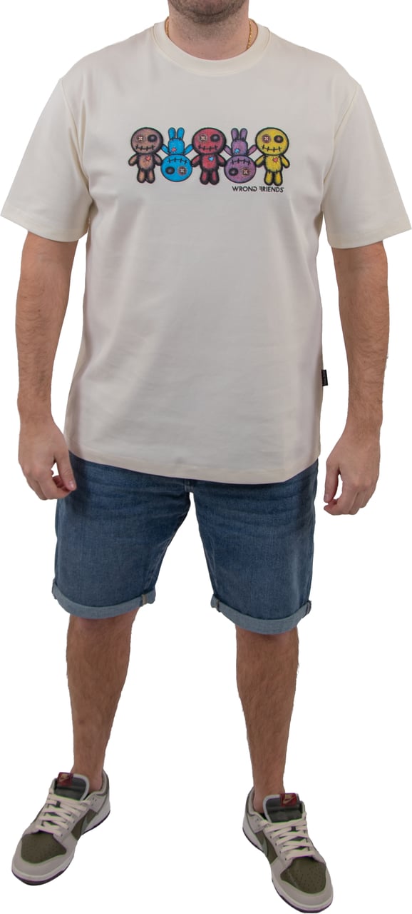 Wrong Friends FRANKLIN T-SHIRT - COCONUT WHITE Wit