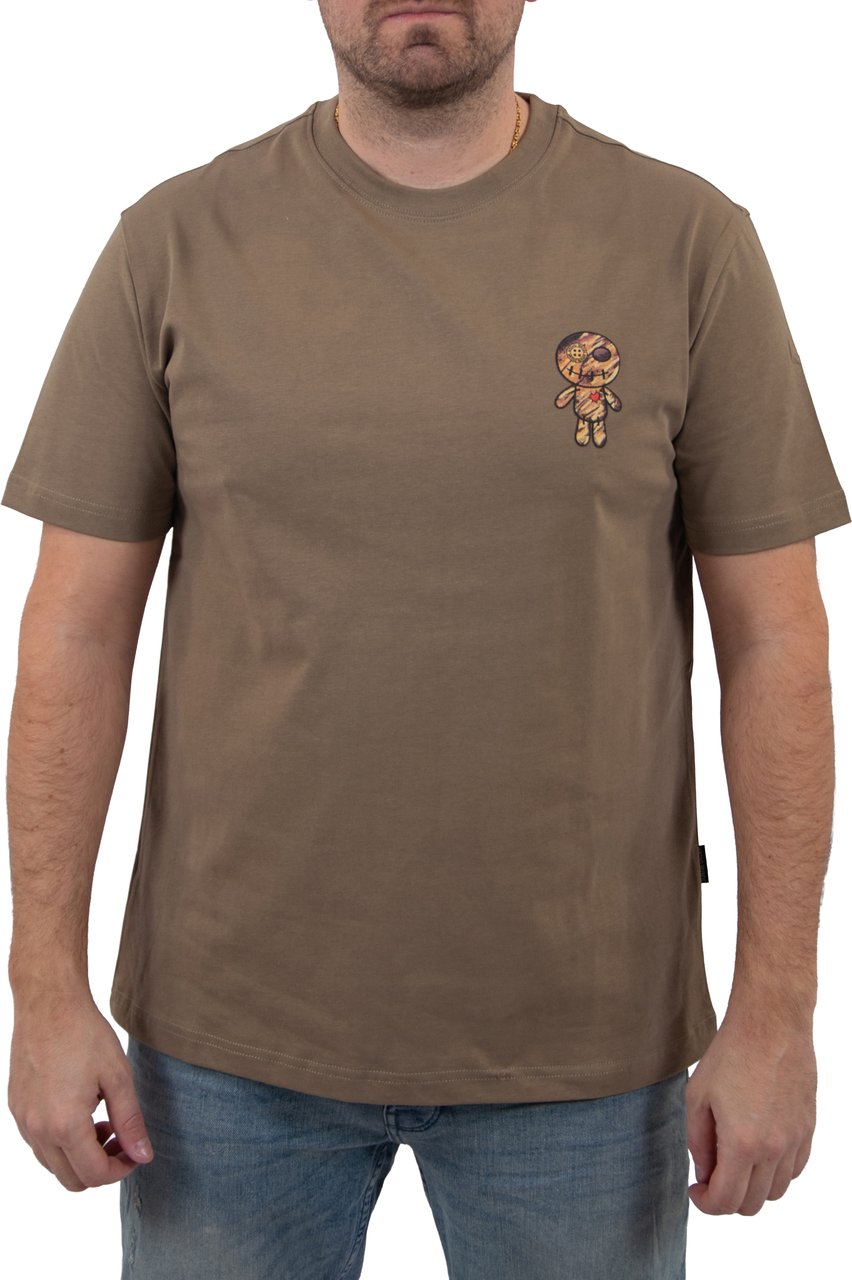 Wrong Friends CABRI T-SHIRT - KHAKI Zwart