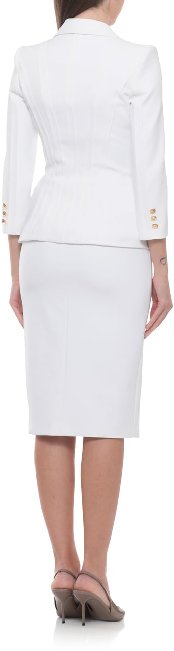 Elisabetta Franchi Jackets Ivory Wit