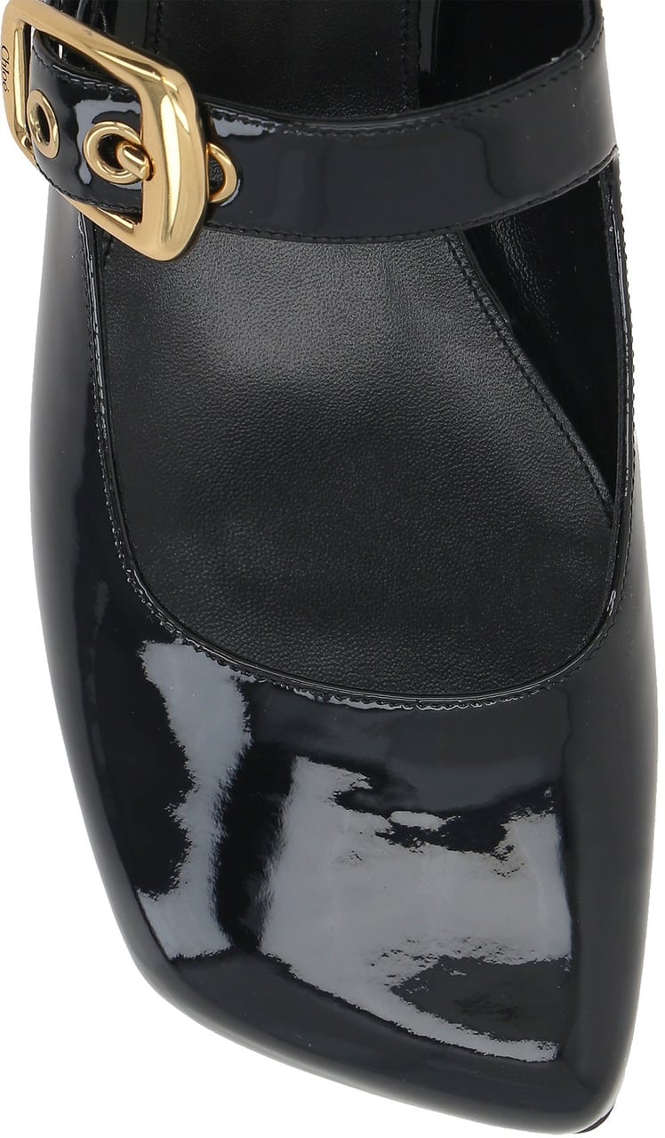 Chloé Chloè Mary-Jane Polly Ballerina Flats Zwart
