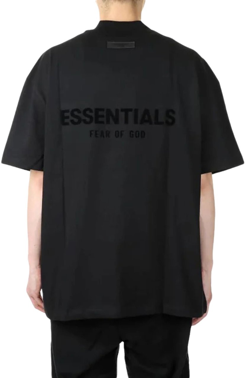 Fear of God Essentials T-shirt Stretch Limo Zwart