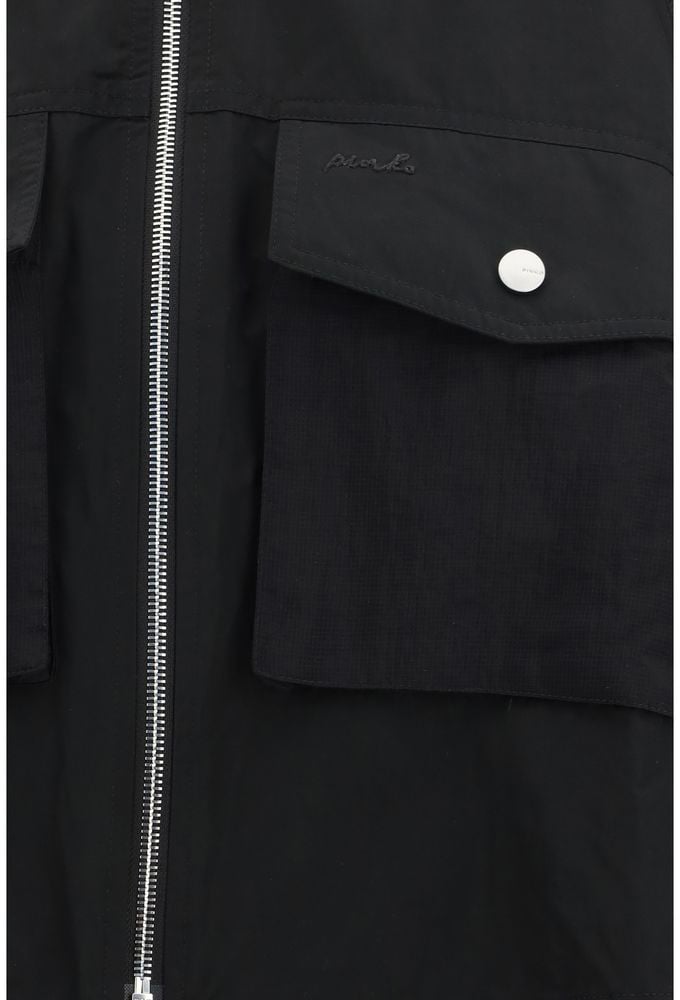 Pinko PINKO Black Polyester Shell Jacket Zwart