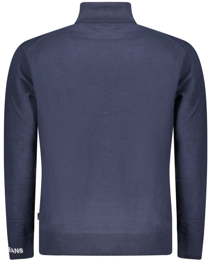 Pepe Jeans Pepe Jeans Blue Cotton Men Sweater Turtleneck Blauw