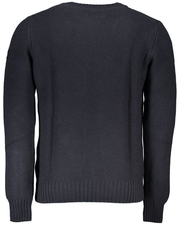 North Sails North Sails Blue Cotton Men Sweater Blauw