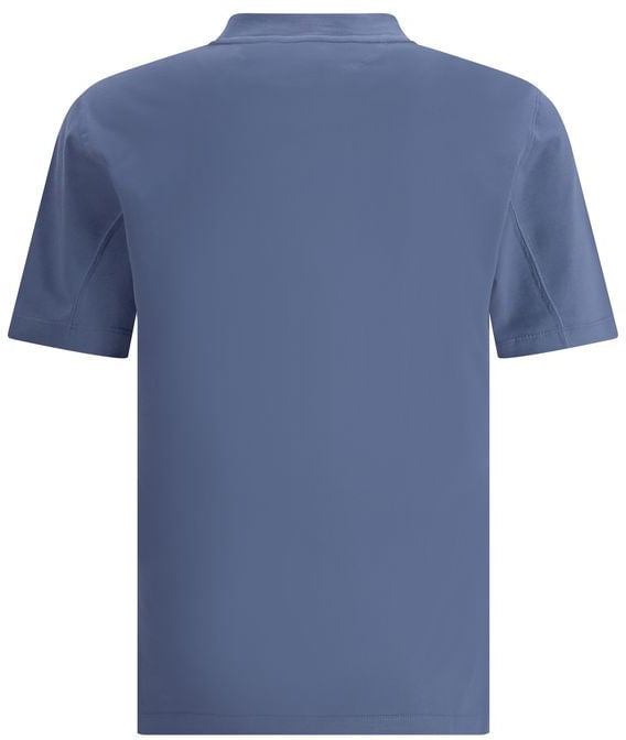 Brunello Cucinelli Brunello Cucinelli Blue Cotton T-Shirt Blauw