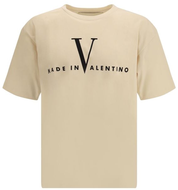 Valentino Valentino Beige Cotton T-Shirt Beige